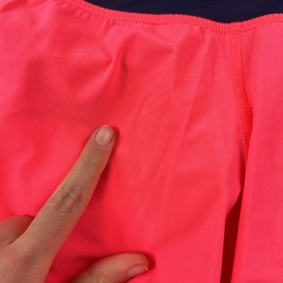 Lululemon Run Times Short *4-way Stretch 4" Electric Coral / Narrow Bold Stripe - Picture 2 of 6